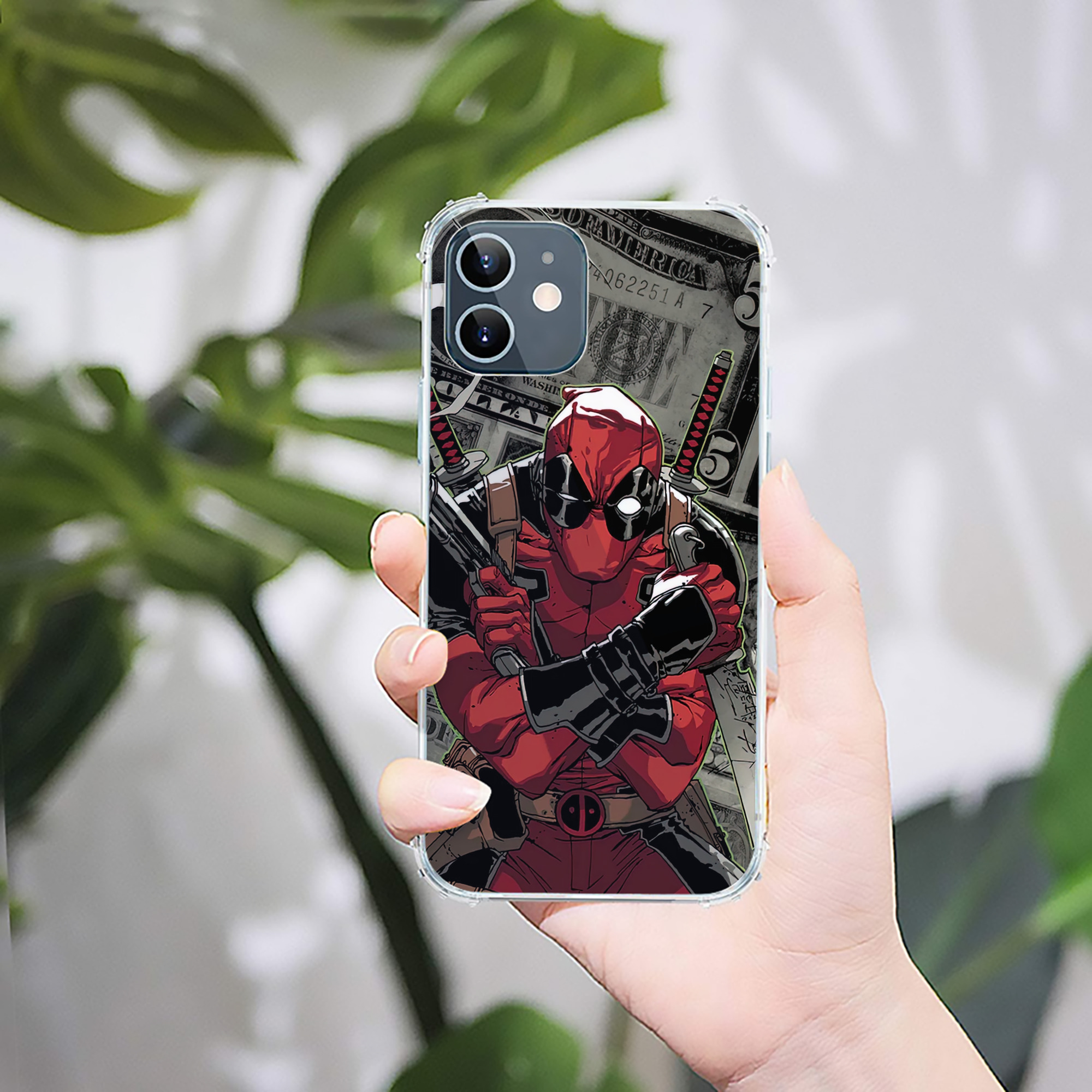 （画像用） Deadpool デッドプール 【iPhone 12シリーズ対応】透明スマホケース（クリアソフトケース）